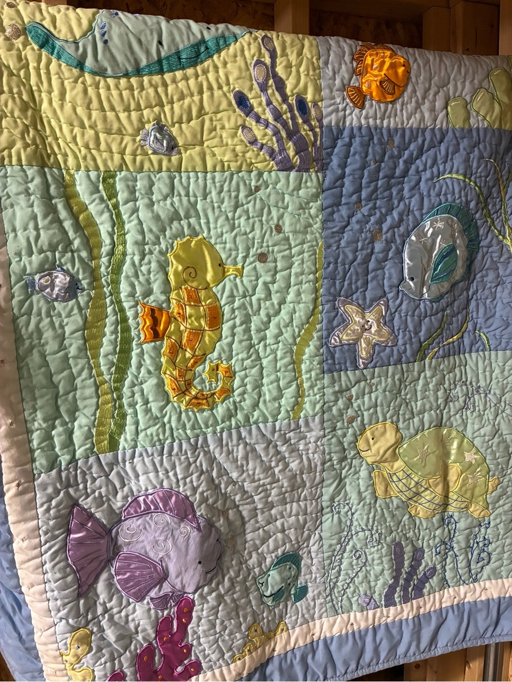 Vintage Sea Life Patchwork Nursery Set